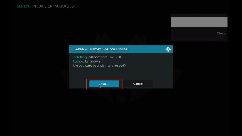 Seren Kodi Streaming Addon